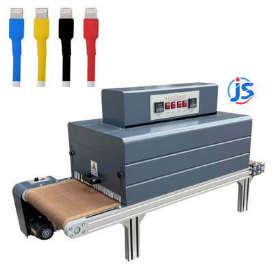 JunSheng Automatic Wire EMI Shielding Heat Shrink Tubing Machine with Dual-side Heating and 0-260°C Temperature Range