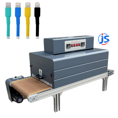 JunSheng Automatic Wire EMI Shielding Heat Shrink Tubing Machine with Dual-side Heating and 0-260°C Temperature Range