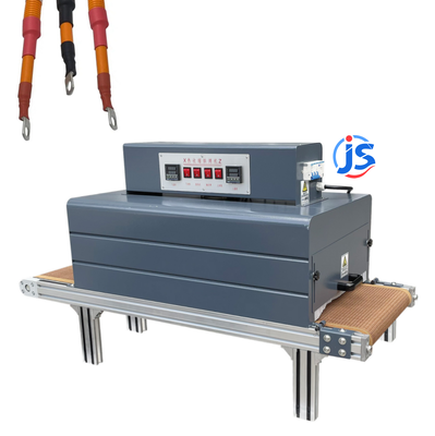 JunSheng Automatic Dual-side Heating Wire Shrink Wrapping Machine with 0-260°C Range and High-Temperature Teflon Belt