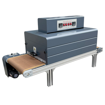 JunSheng Automatic Wire Medical Grade Heat Shrink Tubing Machine with Dual-side Heating and High-Temperature Resistant Teflon Mesh Belt for 0 ~ 260 °C Range