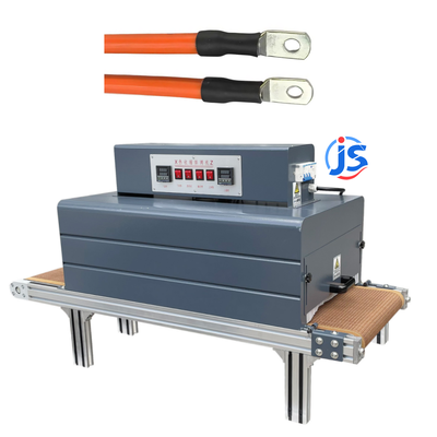 JunSheng Automatic Wire Medical Grade Heat Shrink Tubing Machine with Dual-side Heating and High-Temperature Resistant Teflon Mesh Belt for 0 ~ 260 °C Range