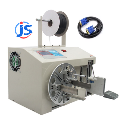 Adjustable Speed Automatic Cable Coiling Machine PLC Touch Screen Automatic Wire Coiling Machine