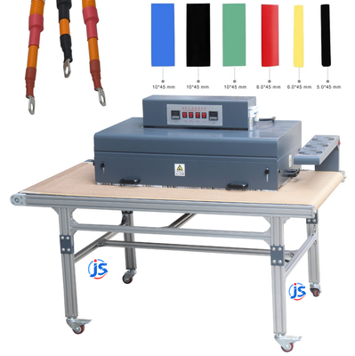 Inline Heat Shrink Tunnels Efficient Shrink Tunnel Machines 10 kW With Dual Side Heating