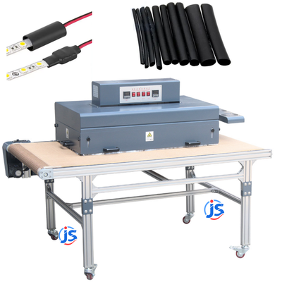 Wire Heat Shrink Tubing Machine 10 kW Heat Shrink Tunnel With Conveyor