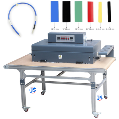 Wire Heat Shrink Tubing Machine 10 kW Heat Shrink Tunnel With Conveyor
