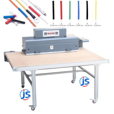 Continuous Conveyor Heat Shrink Tubing Machine Heavy Duty Wire Heat Shrink Tunnel Oven