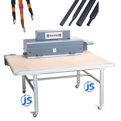 Continuous Conveyor Heat Shrink Tubing Machine Heavy Duty Wire Heat Shrink Tunnel Oven