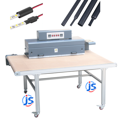 Continuous Conveyor Heat Shrink Tubing Machine Heavy Duty Wire Heat Shrink Tunnel Oven