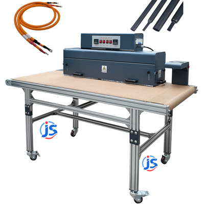 Continuous Cable Heat Shrink Tunnel Machine 60HZ / 50HZ Shrink Tunnel Machine With High Temperature Resistant Teflon Mesh Belt And Dual Side Heating
