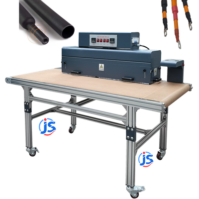 Continuous Cable Heat Shrink Tunnel Machine 60HZ / 50HZ Shrink Tunnel Machine With High Temperature Resistant Teflon Mesh Belt And Dual Side Heating